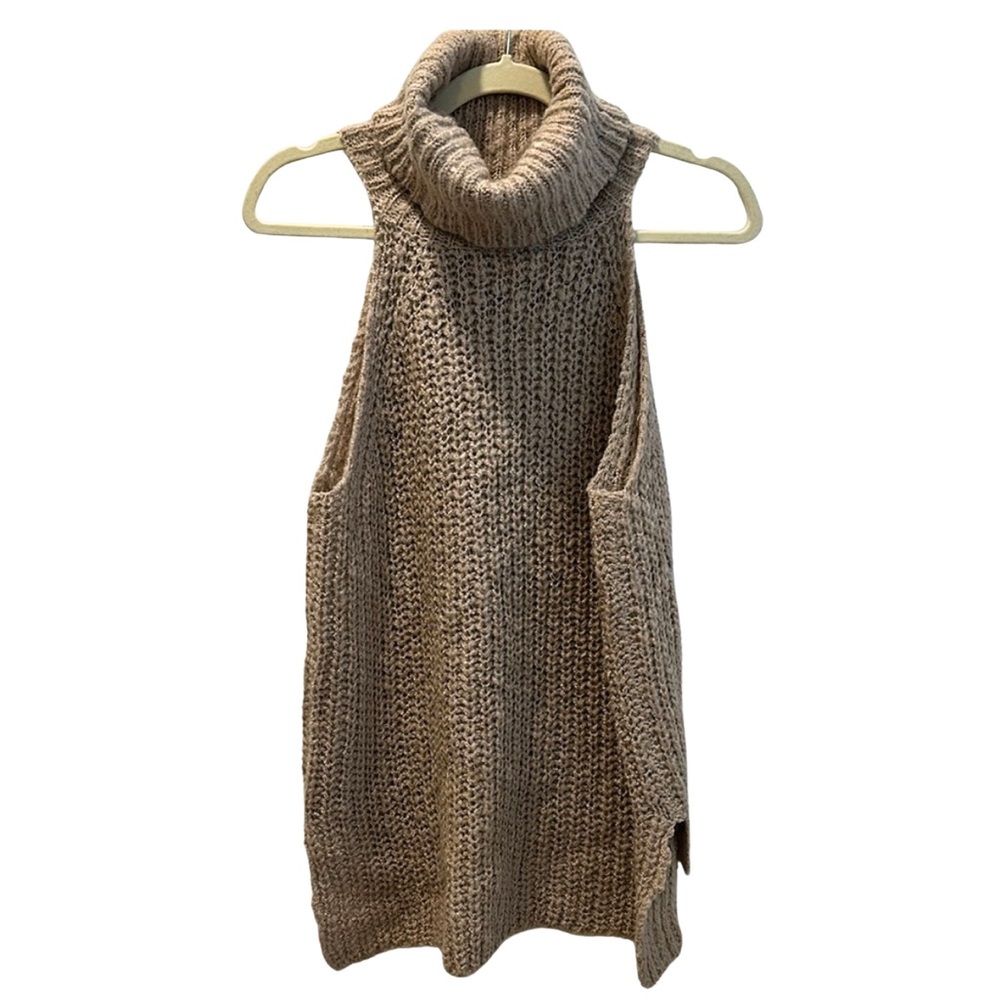Boutique Sleeveless Turtle Neck Sweater